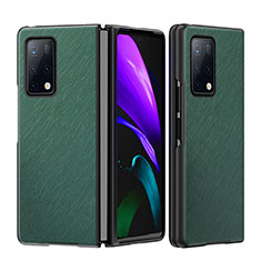 Coque Luxe Cuir et Plastique Housse Etui Mat B01H pour Huawei Mate X2 Vert