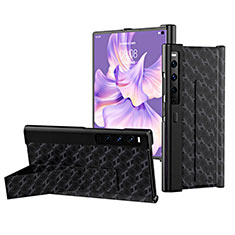 Coque Luxe Cuir et Plastique Housse Etui Mat B01H pour Huawei Mate Xs 2 Noir