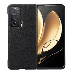 Coque Luxe Cuir et Plastique Housse Etui Mat B02H pour Huawei Honor Magic V 5G Noir