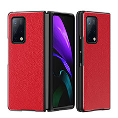 Coque Luxe Cuir et Plastique Housse Etui Mat B02H pour Huawei Mate X2 Rouge