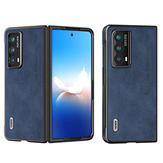 Coque Luxe Cuir et Plastique Housse Etui Mat B06H pour Huawei Honor Magic Vs2 5G Bleu