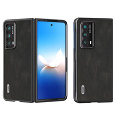 Coque Luxe Cuir et Plastique Housse Etui Mat B08H pour Huawei Honor Magic V2 Ultimate 5G Noir