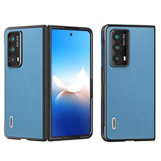 Coque Luxe Cuir et Plastique Housse Etui Mat B11H pour Huawei Honor Magic Vs2 5G Bleu