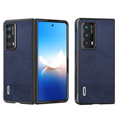 Coque Luxe Cuir et Plastique Housse Etui Mat B13H pour Huawei Honor Magic Vs2 5G Bleu