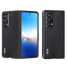 Coque Luxe Cuir et Plastique Housse Etui Mat B14H pour Huawei Honor Magic Vs2 5G Noir