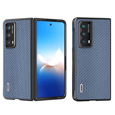 Coque Luxe Cuir et Plastique Housse Etui Mat B15H pour Huawei Honor Magic Vs2 5G Bleu