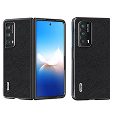 Coque Luxe Cuir et Plastique Housse Etui Mat B20H pour Huawei Honor Magic Vs2 5G Noir