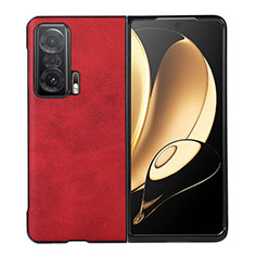 Coque Luxe Cuir et Plastique Housse Etui Mat BH1 pour Huawei Honor Magic V 5G Rouge