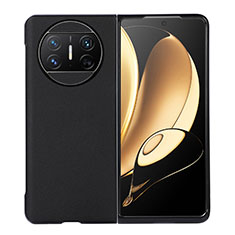 Coque Luxe Cuir et Plastique Housse Etui Mat BH1 pour Huawei Mate X5 Noir