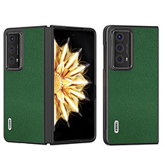 Coque Luxe Cuir et Plastique Housse Etui Mat BH2 pour Huawei Honor Magic V2 Ultimate 5G Vert