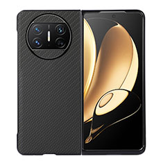 Coque Luxe Cuir et Plastique Housse Etui Mat BH2 pour Huawei Mate X3 Noir