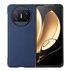 Coque Luxe Cuir et Plastique Housse Etui Mat BH2 pour Huawei Mate X5 Bleu