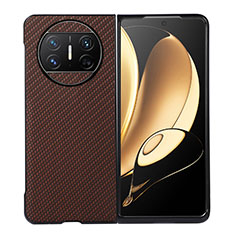 Coque Luxe Cuir et Plastique Housse Etui Mat BH2 pour Huawei Mate X5 Marron