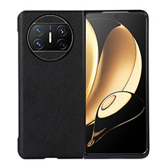 Coque Luxe Cuir et Plastique Housse Etui Mat BH3 pour Huawei Mate X5 Noir