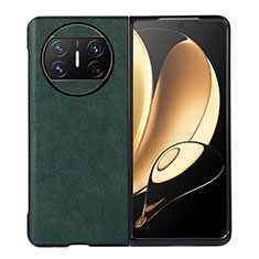 Coque Luxe Cuir et Plastique Housse Etui Mat BH3 pour Huawei Mate X5 Vert