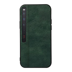 Coque Luxe Cuir et Plastique Housse Etui Mat BH3 pour Huawei Mate Xs 2 Vert