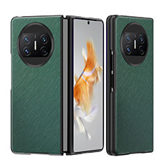 Coque Luxe Cuir et Plastique Housse Etui Mat BH4 pour Huawei Mate X3 Vert