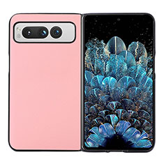 Coque Luxe Cuir et Plastique Housse Etui Mat BH5 pour Google Pixel Fold 5G Rose