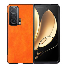 Coque Luxe Cuir et Plastique Housse Etui Mat BH5 pour Huawei Honor Magic V 5G Orange