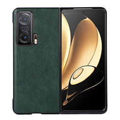 Coque Luxe Cuir et Plastique Housse Etui Mat BH5 pour Huawei Honor Magic V 5G Vert