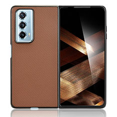 Coque Luxe Cuir et Plastique Housse Etui Mat BH6 pour Huawei Honor Magic Vs2 5G Marron