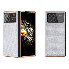 Coque Luxe Cuir et Plastique Housse Etui Mat BH6 pour Xiaomi Mix Fold 3 5G Argent