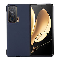 Coque Luxe Cuir et Plastique Housse Etui Mat BH8 pour Huawei Honor Magic V 5G Bleu