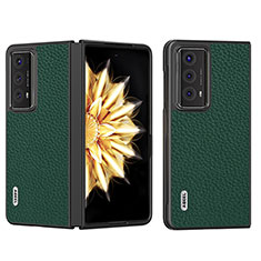 Coque Luxe Cuir et Plastique Housse Etui Mat BH9 pour Huawei Honor Magic V2 Ultimate 5G Vert