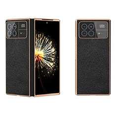 Coque Luxe Cuir et Plastique Housse Etui Mat BH9 pour Xiaomi Mix Fold 3 5G Noir