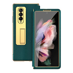 Coque Luxe Cuir et Plastique Housse Etui Mat C08 pour Samsung Galaxy Z Fold4 5G Vert