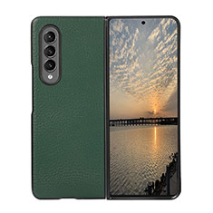 Coque Luxe Cuir et Plastique Housse Etui Mat R05 pour Samsung Galaxy Z Fold4 5G Vert