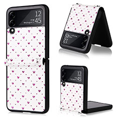 Coque Luxe Cuir et Plastique Housse Etui Mat R07 pour Samsung Galaxy Z Flip3 5G Violet