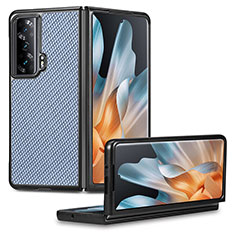 Coque Luxe Cuir et Plastique Housse Etui Mat S01D pour Huawei Honor Magic Vs 5G Bleu