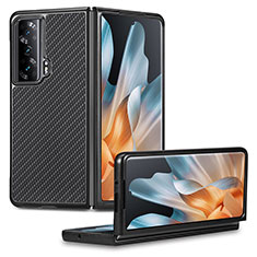 Coque Luxe Cuir et Plastique Housse Etui Mat S01D pour Huawei Honor Magic Vs 5G Noir