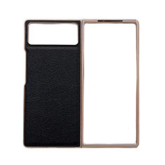 Coque Luxe Cuir et Plastique Housse Etui Mat S02 pour Xiaomi Mix Fold 2 5G Noir