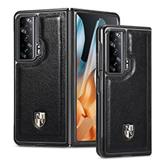 Coque Luxe Cuir et Plastique Housse Etui Mat S04D pour Huawei Honor Magic Vs 5G Noir