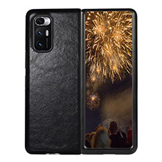 Coque Luxe Cuir et Plastique Housse Etui Mat S05 pour Xiaomi Mix Fold 5G Noir