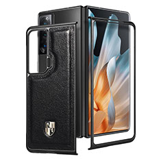 Coque Luxe Cuir et Plastique Housse Etui Mat S05D pour Huawei Honor Magic Vs 5G Noir