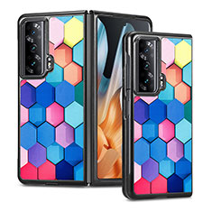 Coque Luxe Cuir et Plastique Housse Etui Mat S08D pour Huawei Honor Magic Vs 5G Colorful