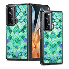 Coque Luxe Cuir et Plastique Housse Etui Mat S08D pour Huawei Honor Magic Vs 5G Vert