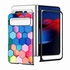 Coque Luxe Cuir et Plastique Housse Etui Mat SD10 pour Google Pixel Fold 5G Colorful