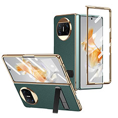 Coque Luxe Cuir et Plastique Housse Etui Mat ZL2 pour Huawei Mate X5 Vert