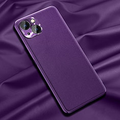 Coque Luxe Cuir Housse Etui A01 pour Apple iPhone 13 Violet