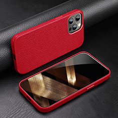 Coque Luxe Cuir Housse Etui A03 pour Apple iPhone 15 Pro Max Rouge