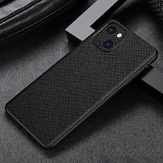 Coque Luxe Cuir Housse Etui A04 pour Apple iPhone 14 Noir