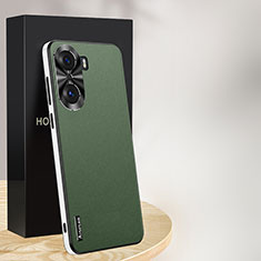 Coque Luxe Cuir Housse Etui AT1 pour Huawei Honor 60 Pro 5G Vert