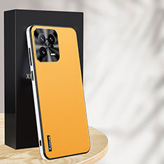 Coque Luxe Cuir Housse Etui AT1 pour Xiaomi Mi 13 Pro 5G Jaune