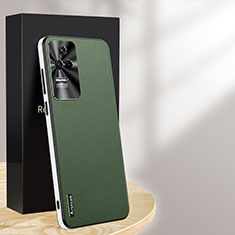 Coque Luxe Cuir Housse Etui AT1 pour Xiaomi Redmi K50 Pro 5G Vert