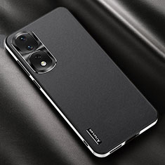 Coque Luxe Cuir Housse Etui AT2 pour Huawei Honor 80 Pro 5G Noir