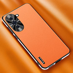 Coque Luxe Cuir Housse Etui AT2 pour Huawei Nova 10 Orange